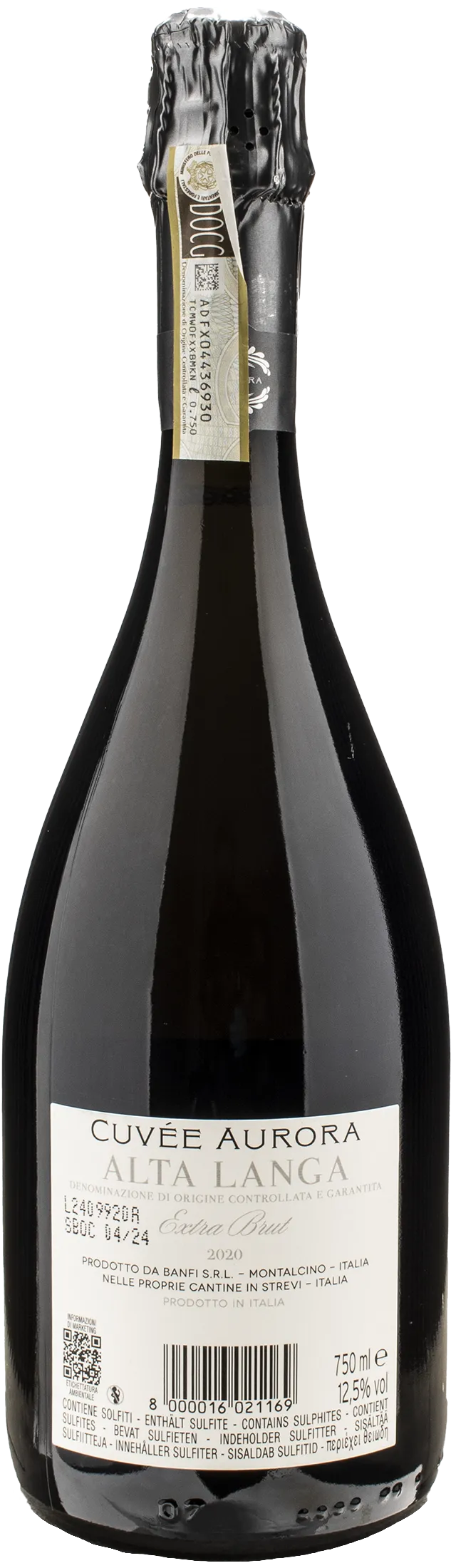 Banfi Alta Langa Cuvee Aurora Extra Brut 2020