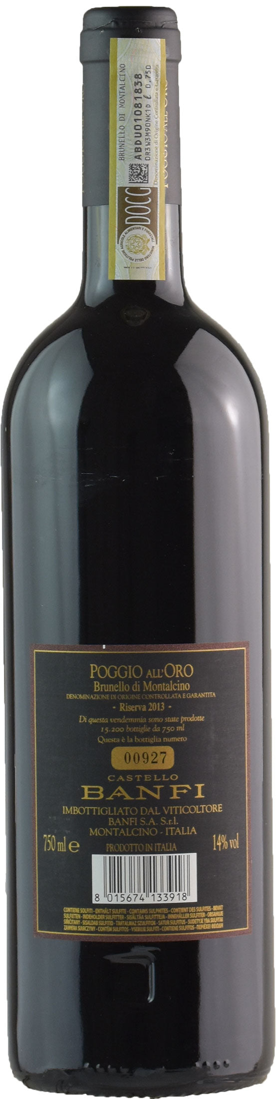 Banfi Brunello di Montalcino Poggio All'Oro Riserva 2013