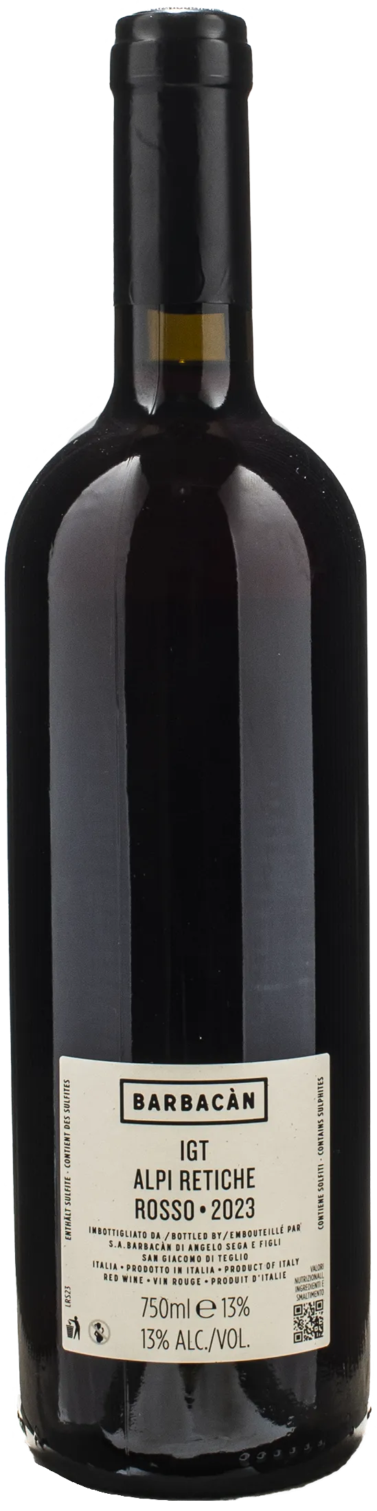 Barbacan Alpi Retiche Rosso 2023