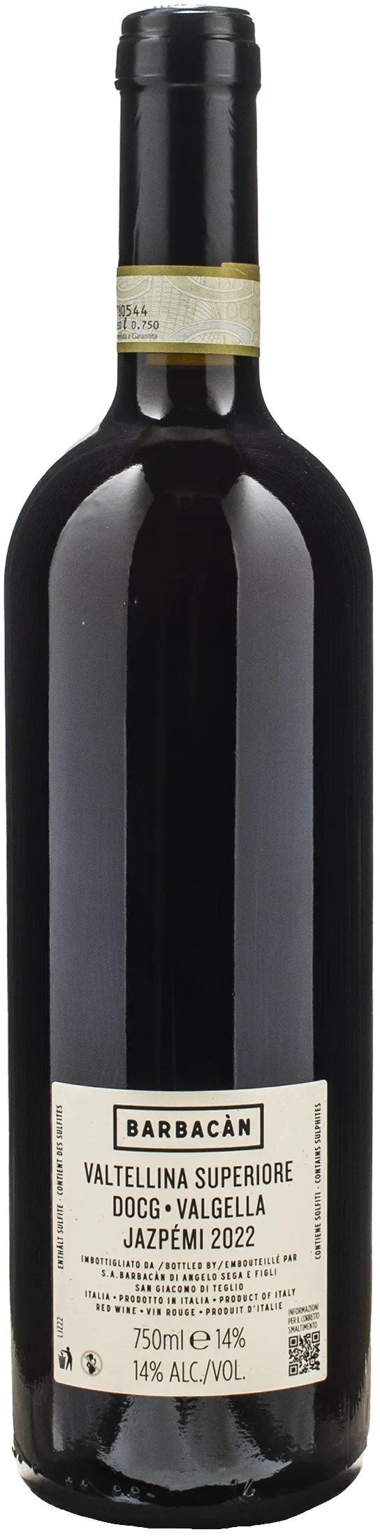 Barbacan Valtellina Superiore Valgella Jazpemi 2022