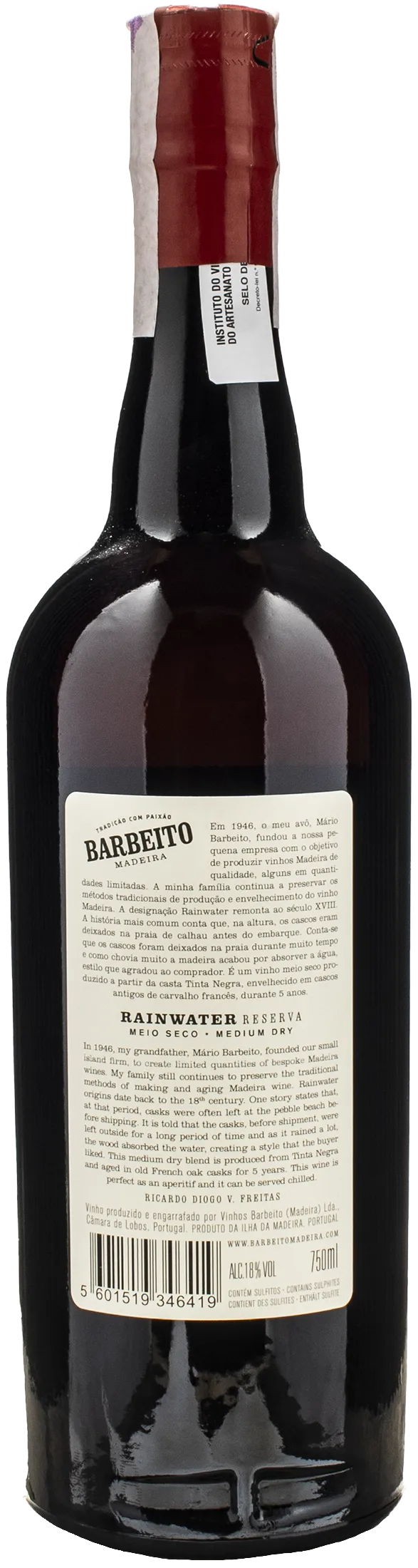 Barbeito Madeira Rainwater Reserva Meio Seco 5 Anni