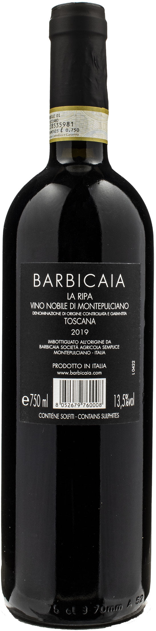 Barbicaia Nobile di Montepulciano La Ripa 2019