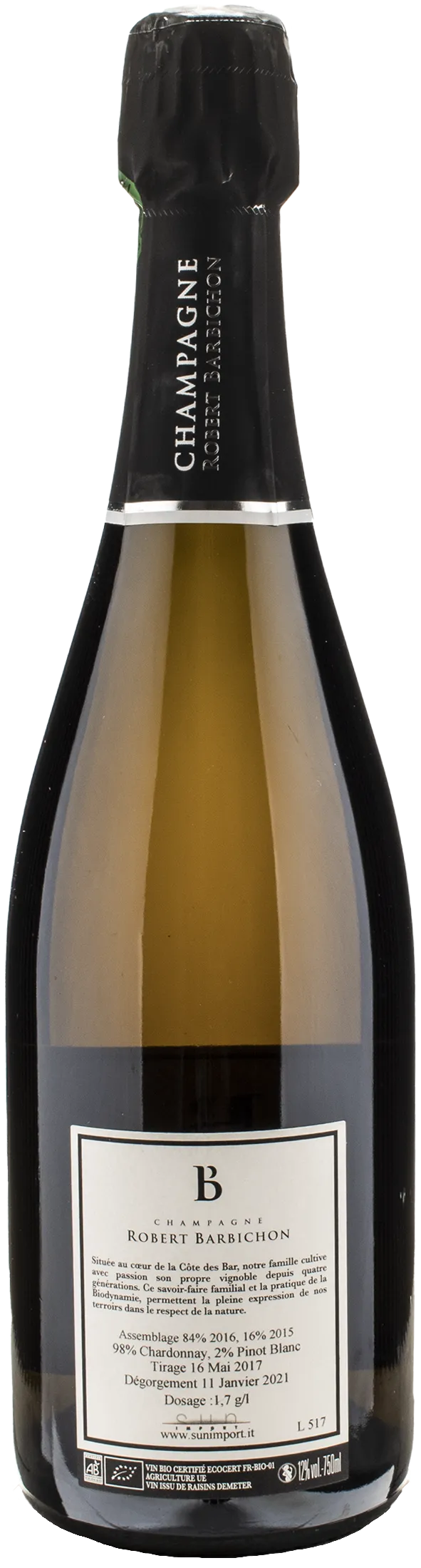 Barbichon Champagne Blanc de Blancs Extra Brut