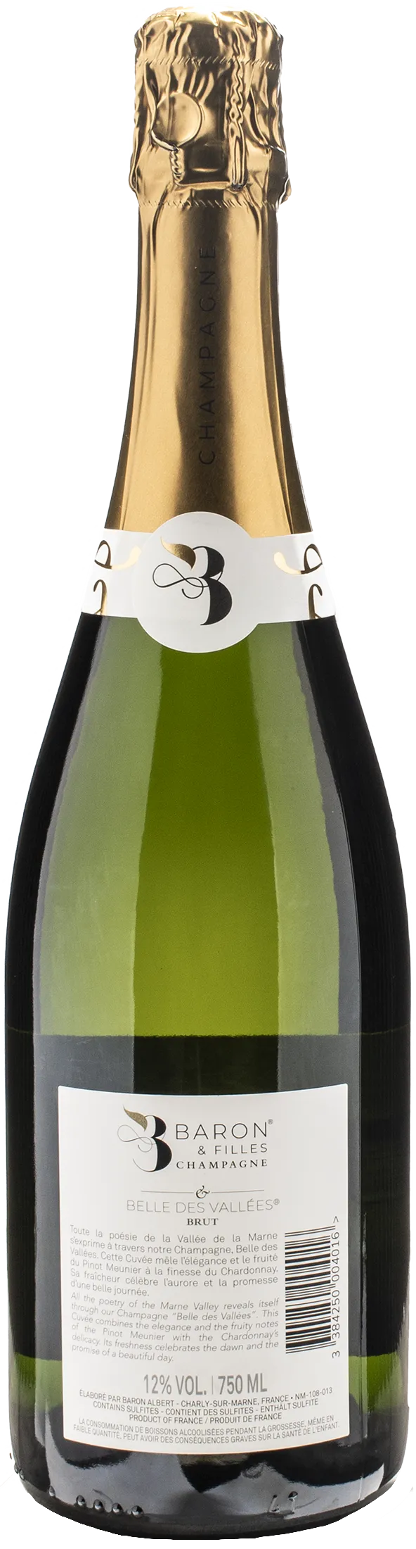 Baron Albert Champagne Belle des Valles Brut