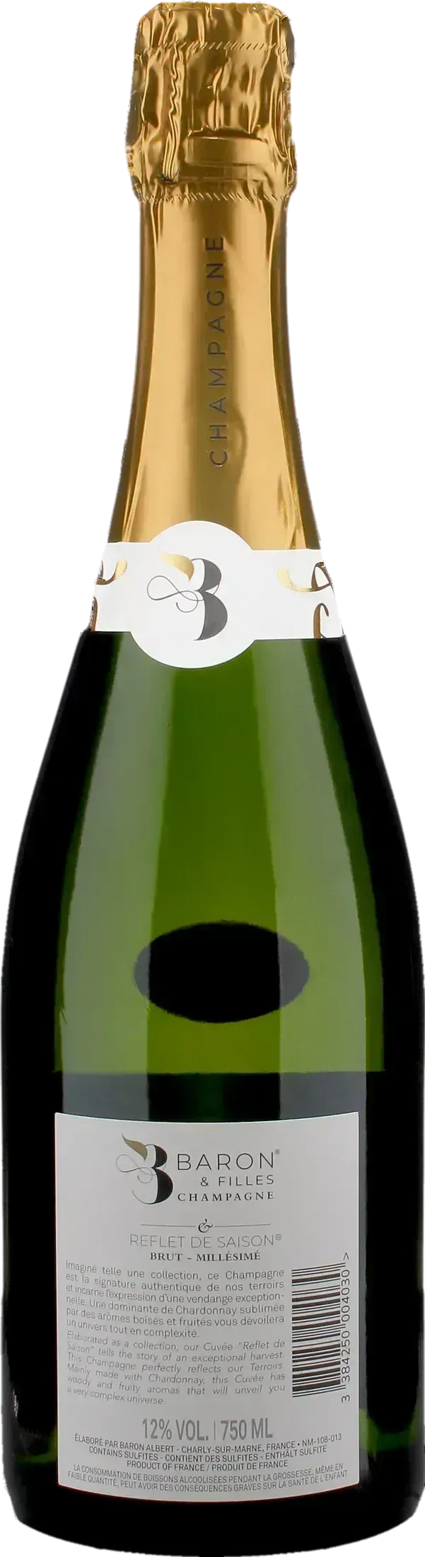 Baron Albert Champagne Reflet de Saison Brut 2019