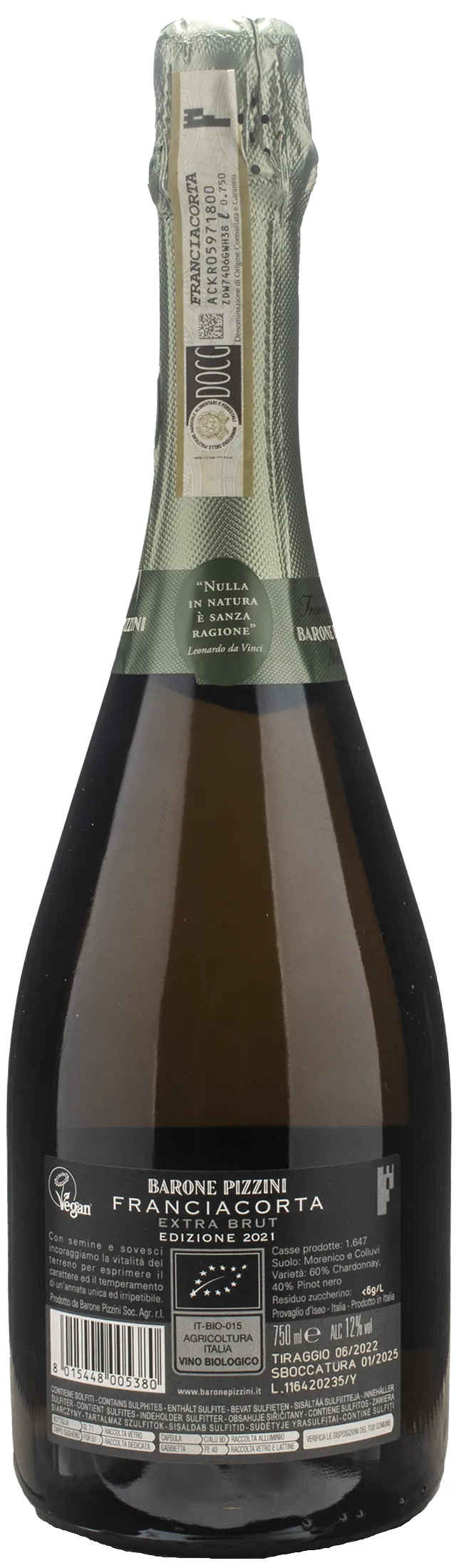 Barone Pizzini Franciacorta Edizione Naturae Extra Brut 2021