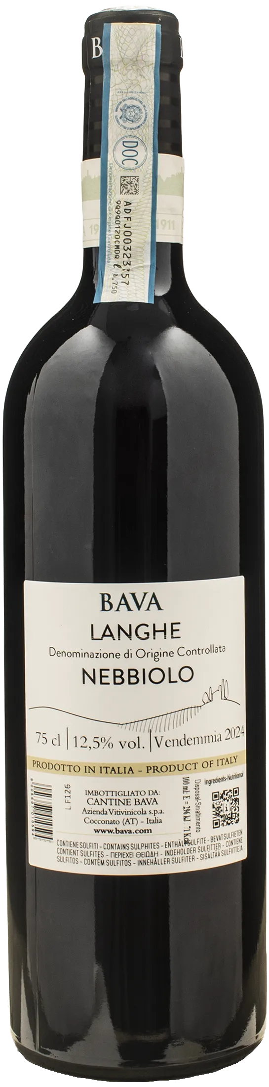 Bava Langhe Nebbiolo 2024
