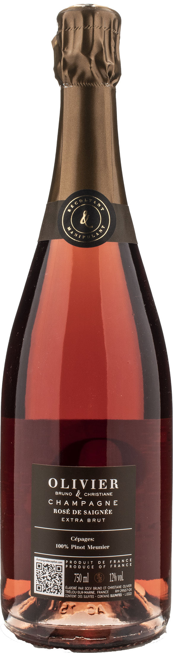B&C Olivier Champagne Rosè de Saignee Extra Brut