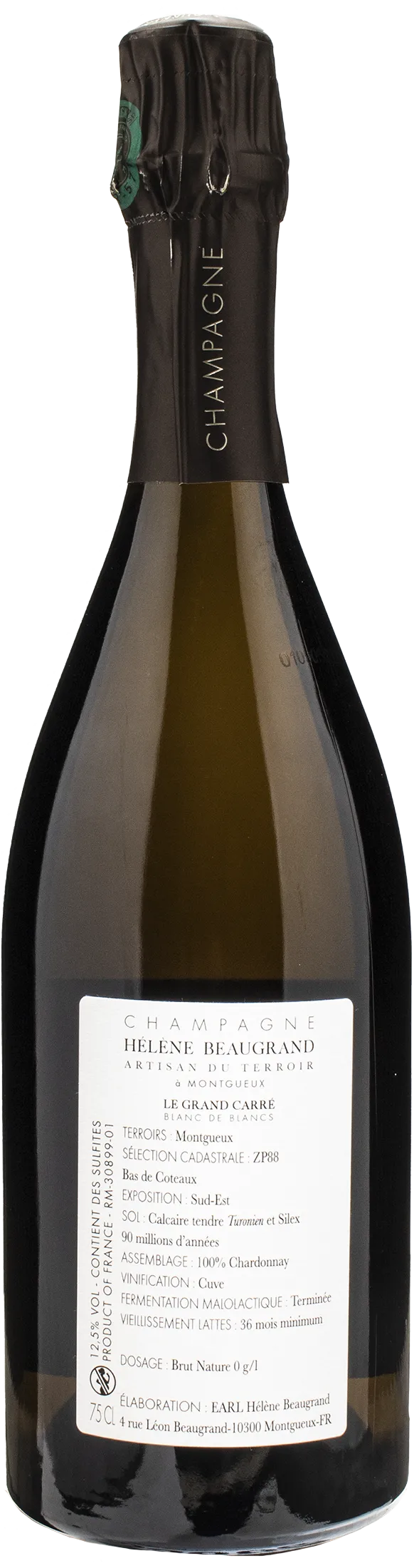 Helene Beaugrand Champagne Le Grand Carre Blanc De Blancs Brut Nature