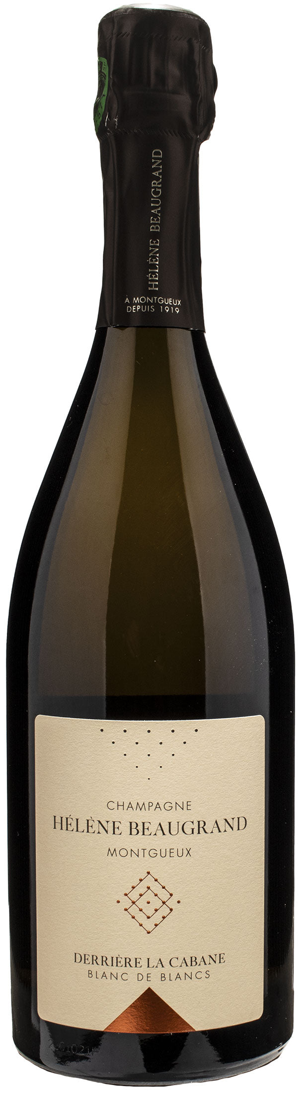 Helene Beaugrand Montgueux Champagne Derriere la Cabane Blanc de Blancs Extra Brut