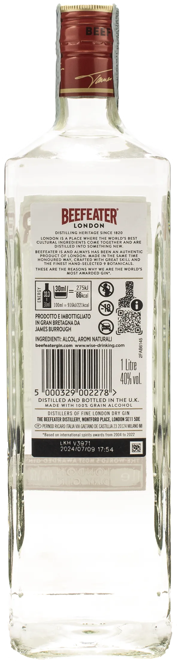 Beefeater London Dry Gin 1L