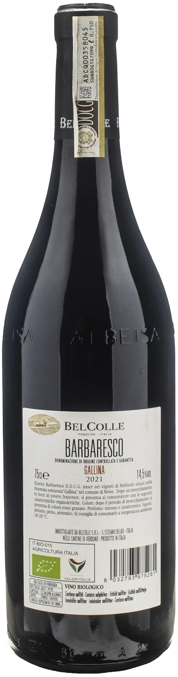 Bel Colle Barbaresco Gallina 2021