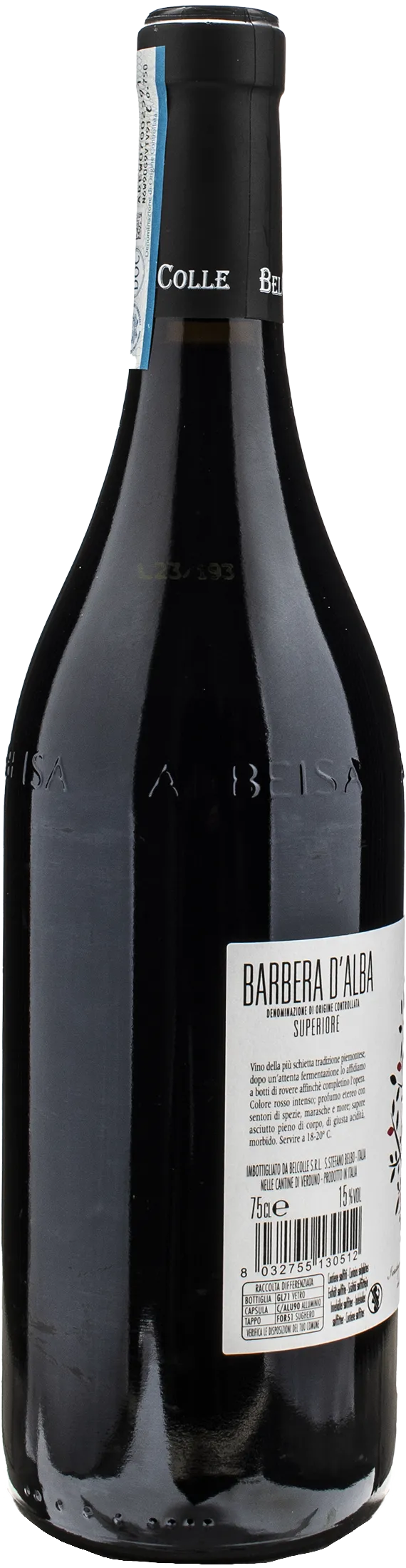Bel Colle Barbera d'Alba Superiore Le Masche 2022