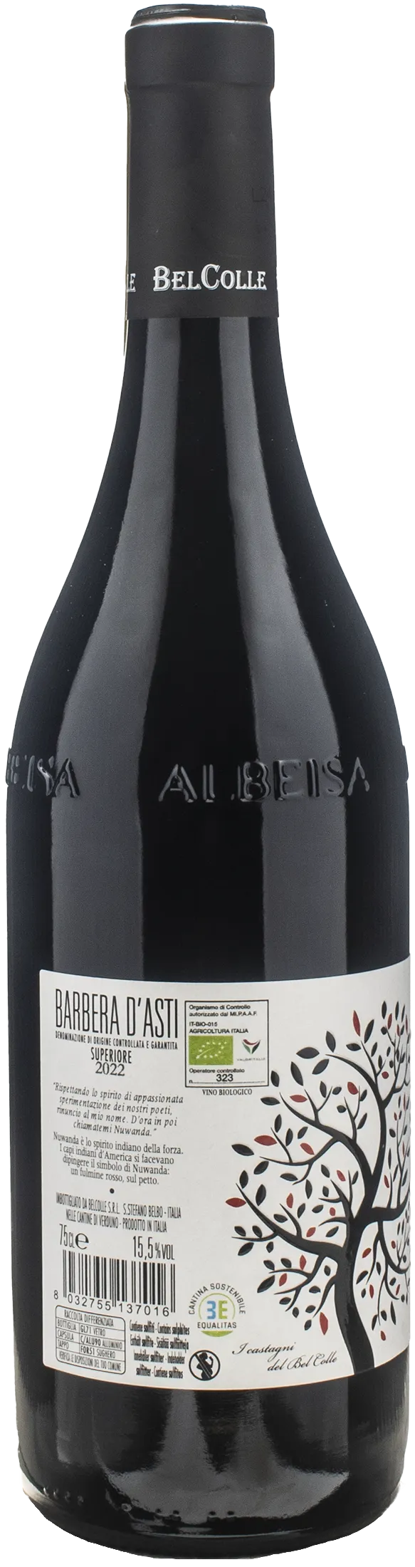 Bel Colle Barbera d'Asti Superiore Nuwanda 2022