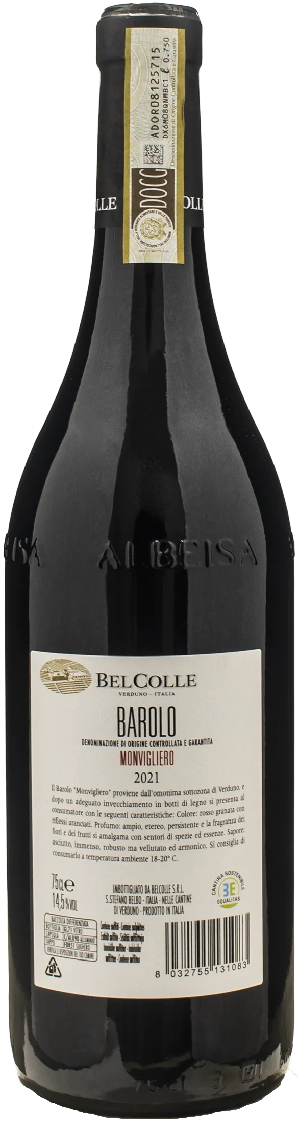 Bel Colle Barolo Monvigliero 2021