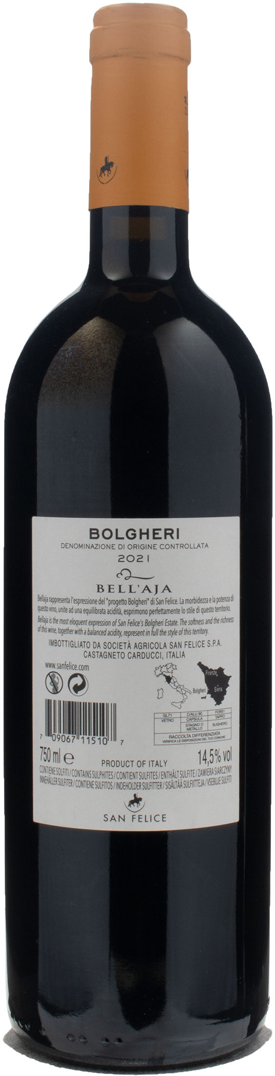 San Felice Bell'Aja Bolgheri 2021