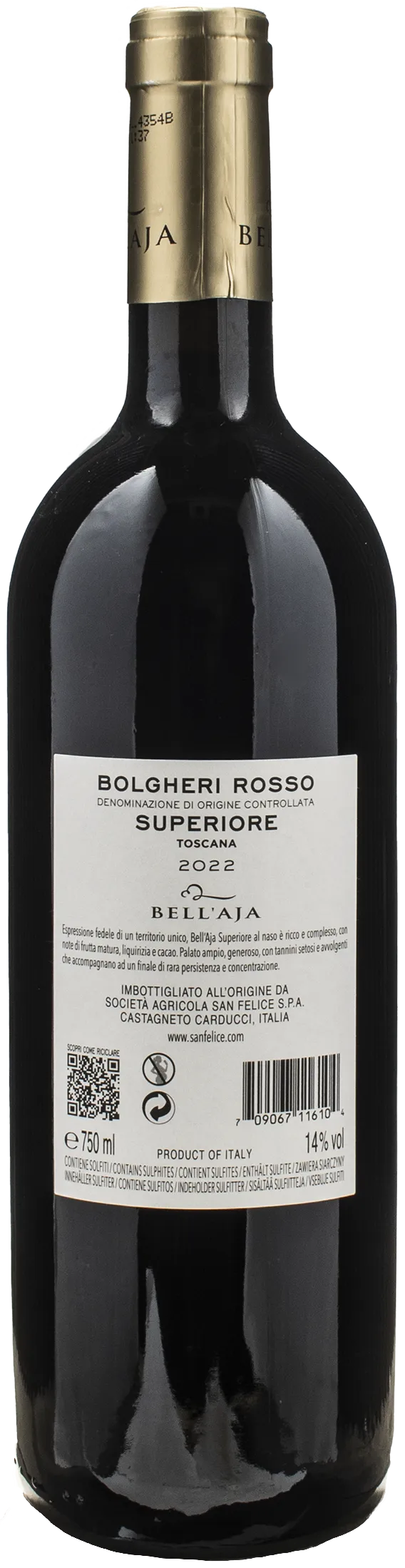 Bell'Aja Bolgheri Superiore 2022