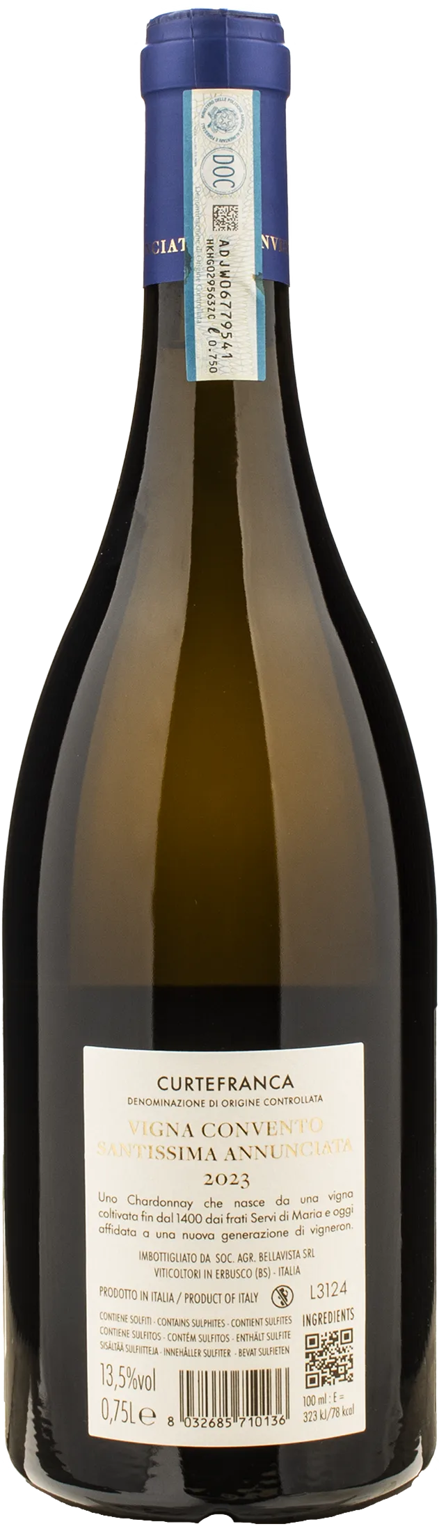 Bellavista Curtefranca Bianco Convento Santissima Annunciata 2023