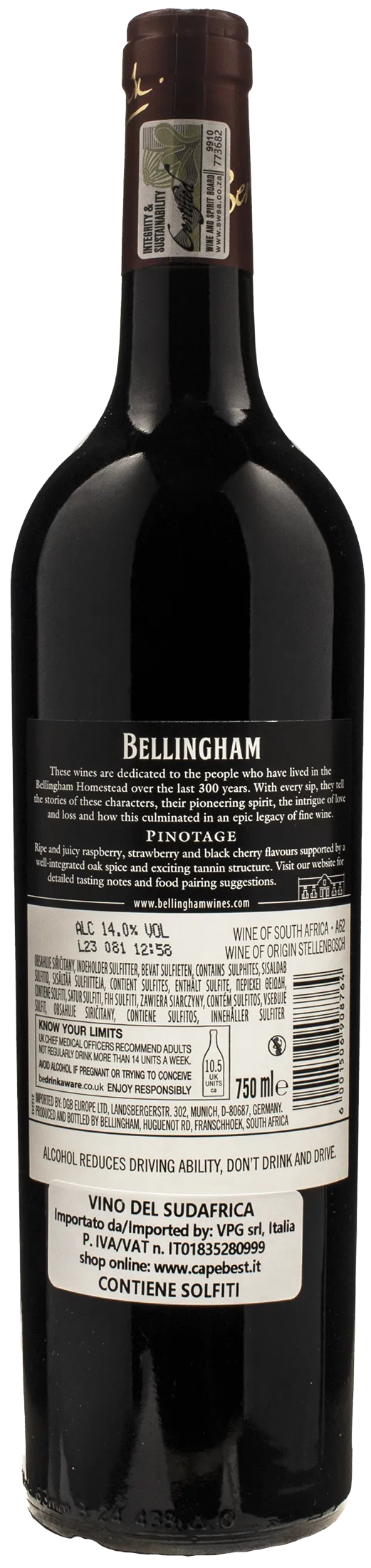 Bellingham Homestead Pinotage 2020