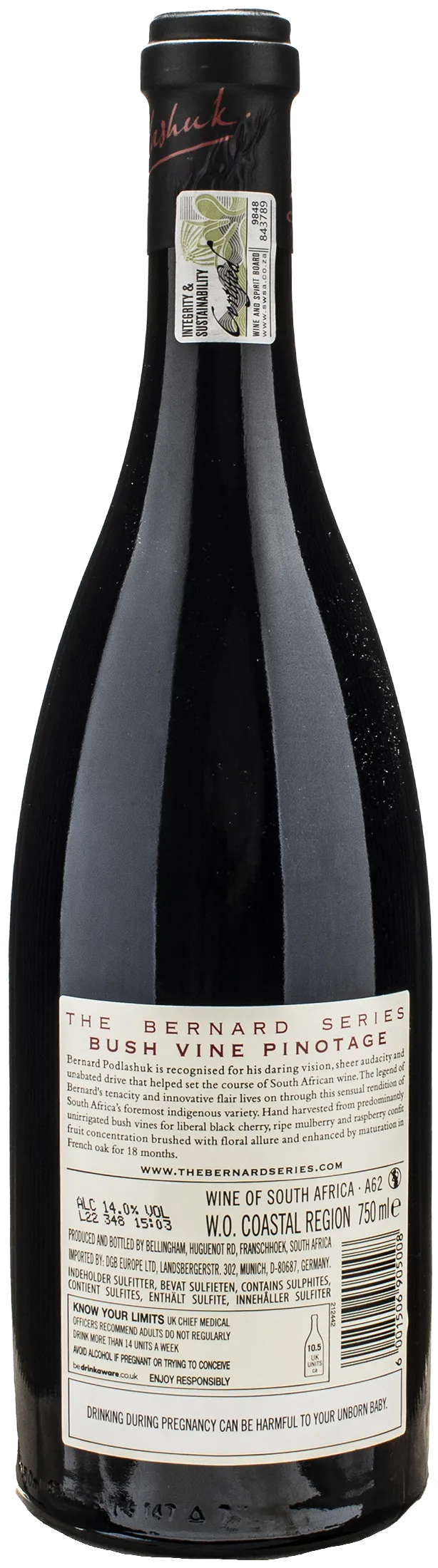 Bellingham The Bernard Series Bush Vine Pinotage Limited Release 2020