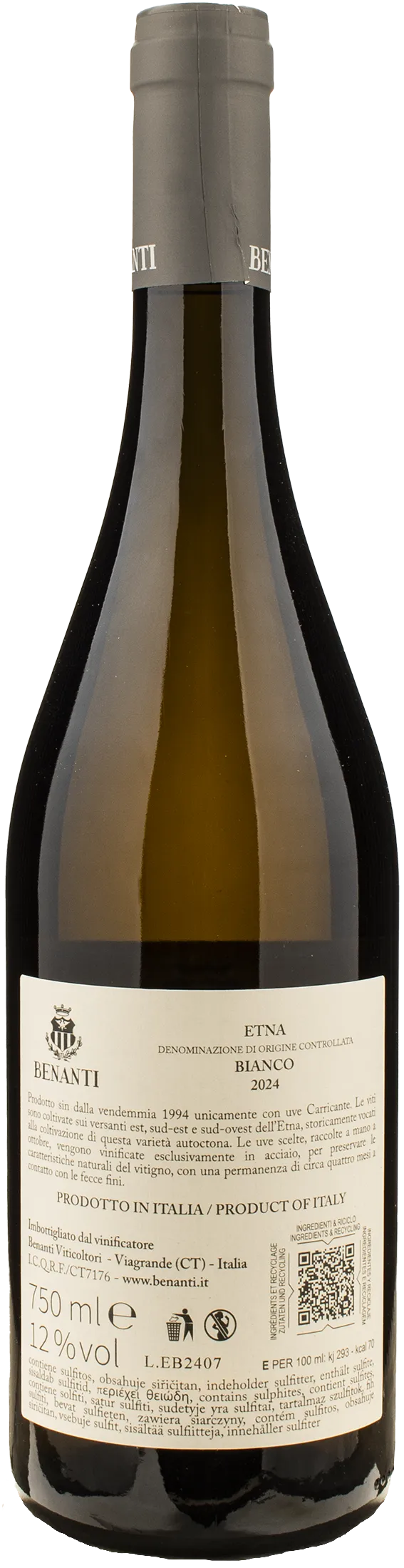 Benanti Etna Bianco 2024