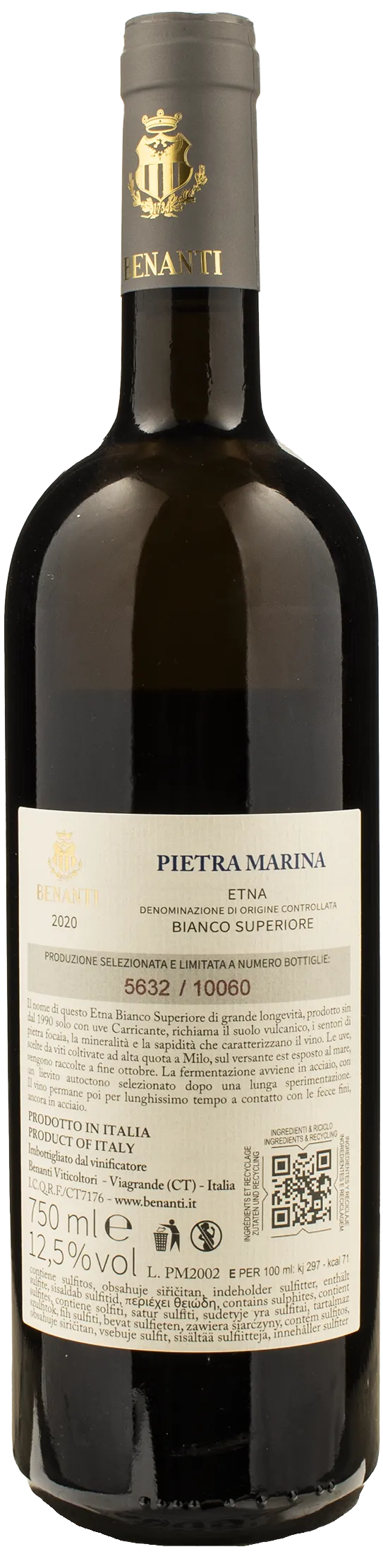 Benanti Etna Bianco Superiore Pietra Marina 2020