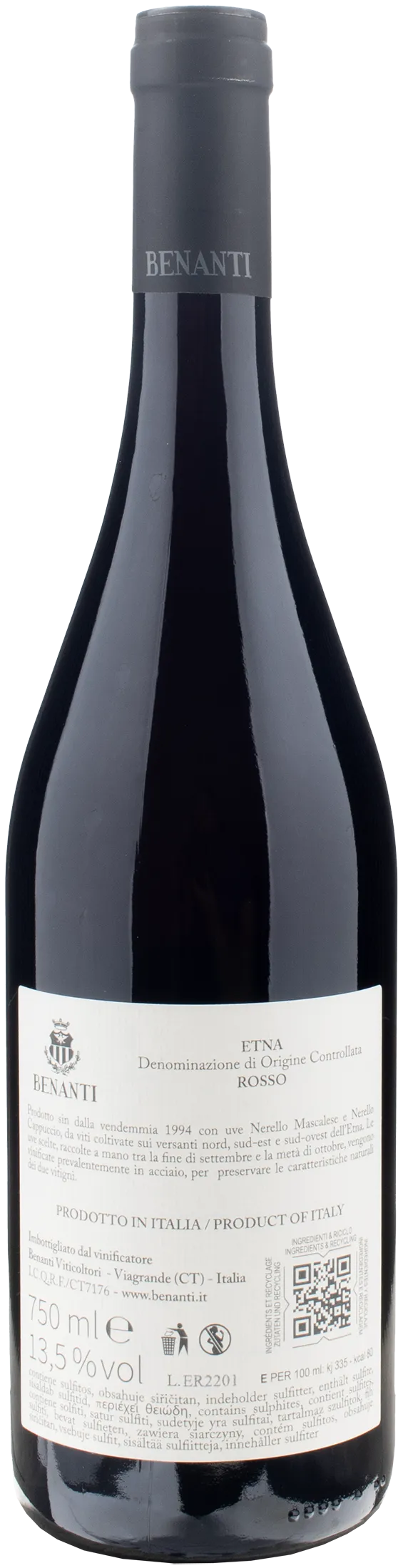 Benanti Etna Rosso 2022