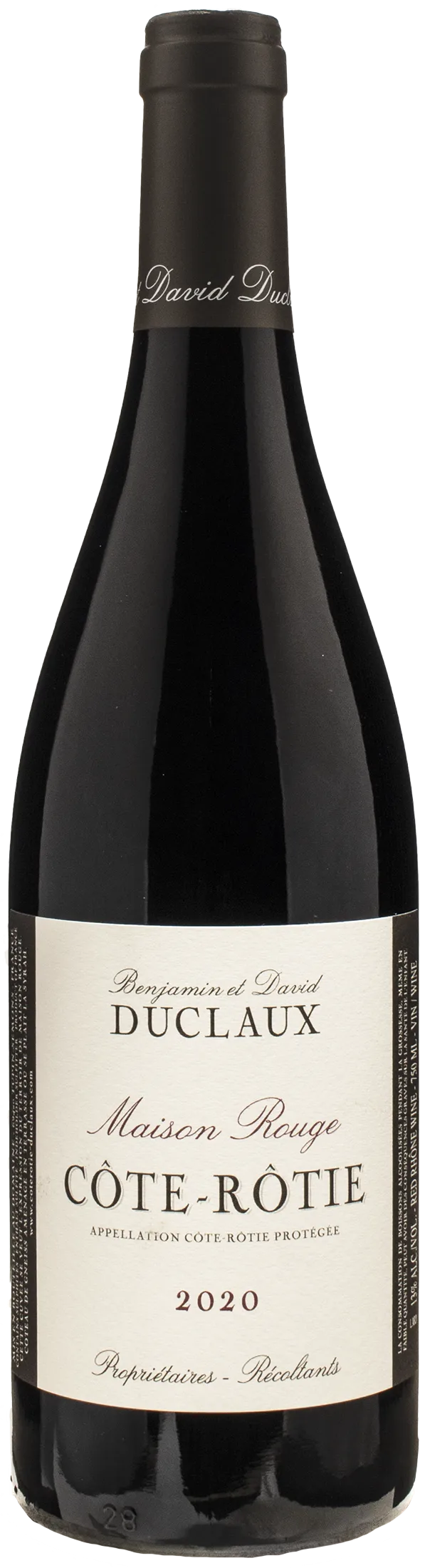 Benjamin et David Duclaux Cote Rotie Maison-Rouge 2020