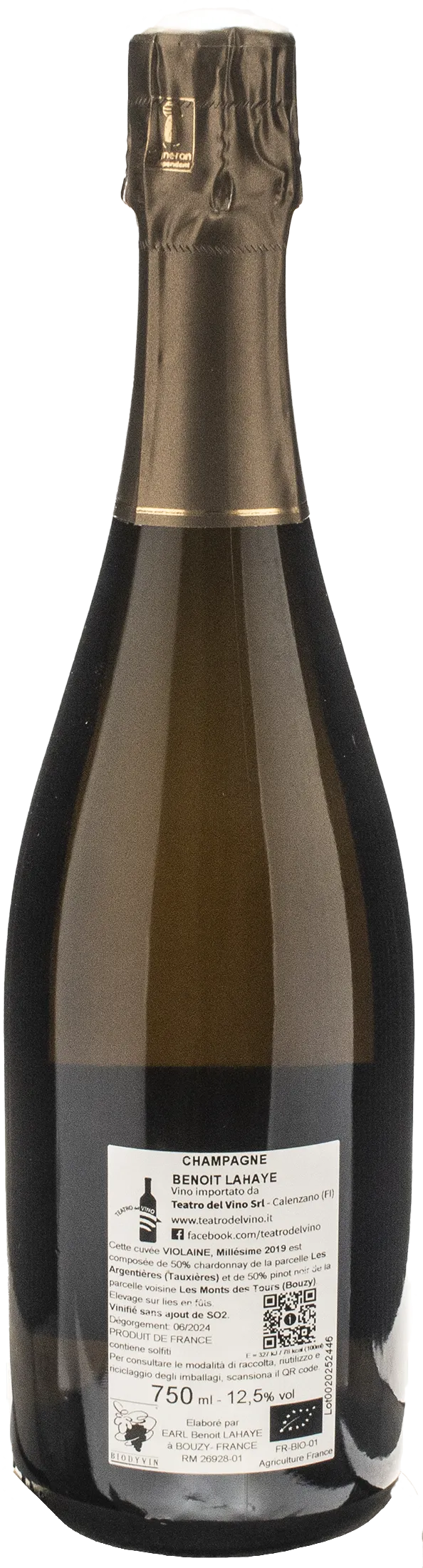 Benoit Lahaye Champagne Violaine 2019
