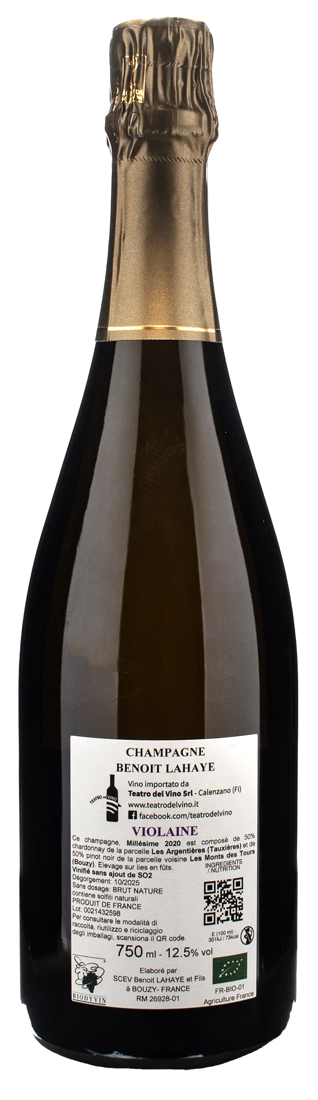 Benoit Lahaye Champagne Violaine 2020