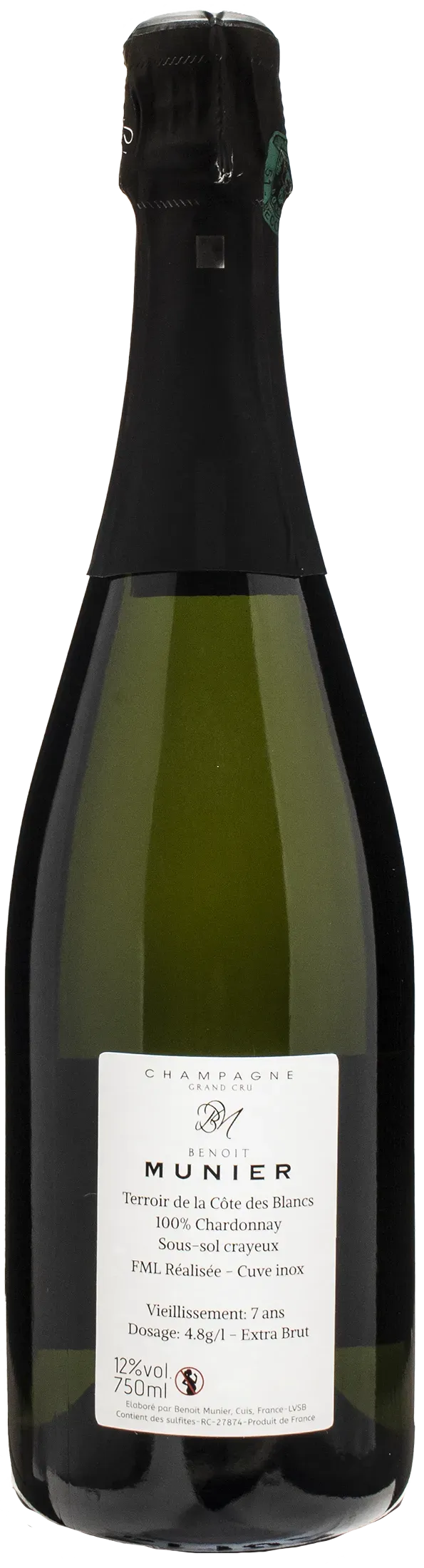 Benoit Munier Champagne Blanc de Blancs Grand Cru Extra Brut 2013