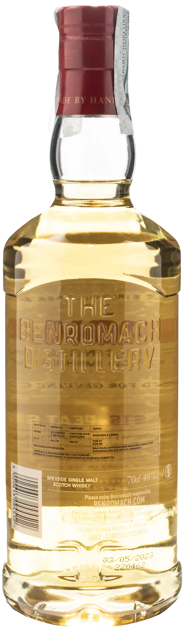 Benromach Speyside Single Malt Scotch Whisky Peat Smoke 0.7L 2014
