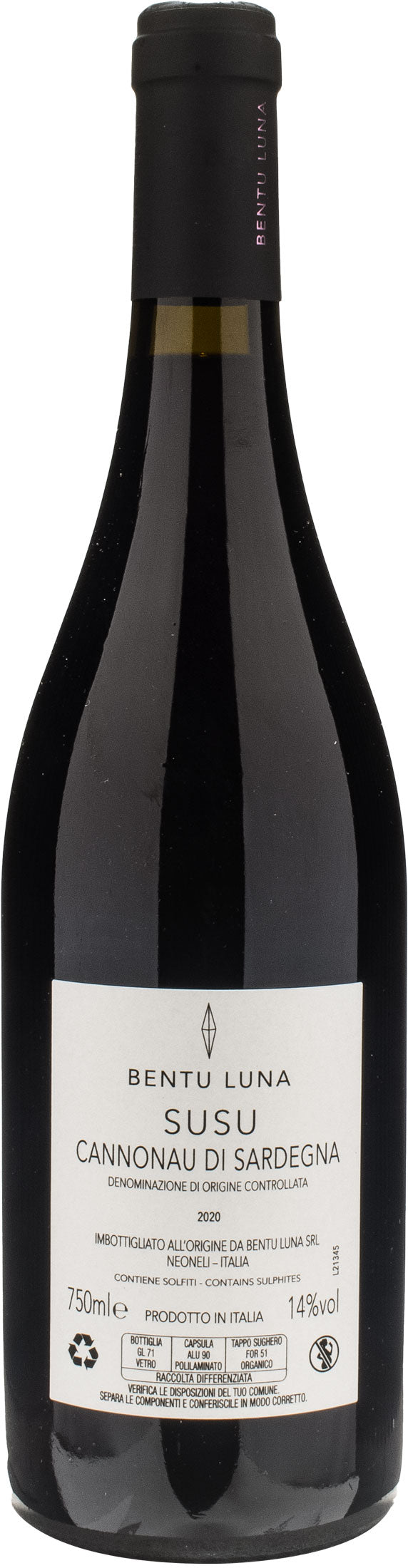 Bentu Luna Cannonau di Sardegna Susu 2020