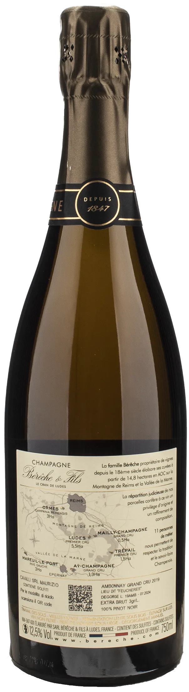 Bereche Champagne Ambonnay Grand Cru Extra Brut 2019