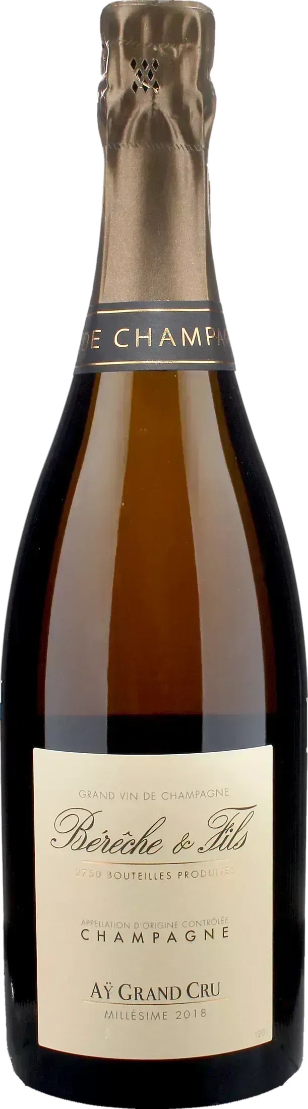 Bereche Champagne AY Grand Cru Extra Brut Millesime 2018