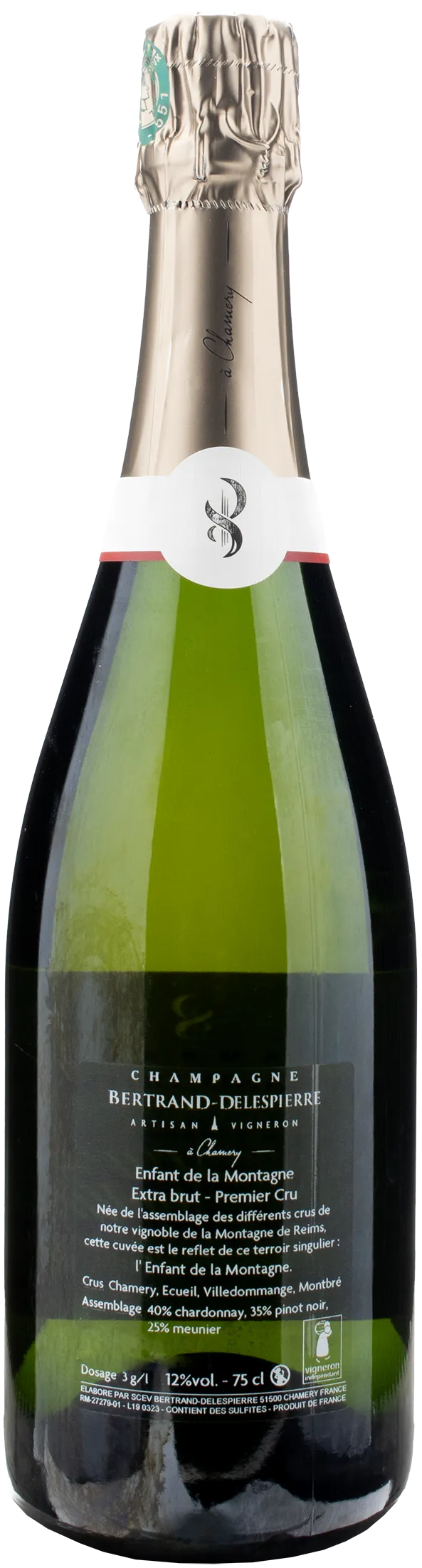 Bertrand Delespierre Champagne Enfant de la Montagne 1er Cru Extra Brut