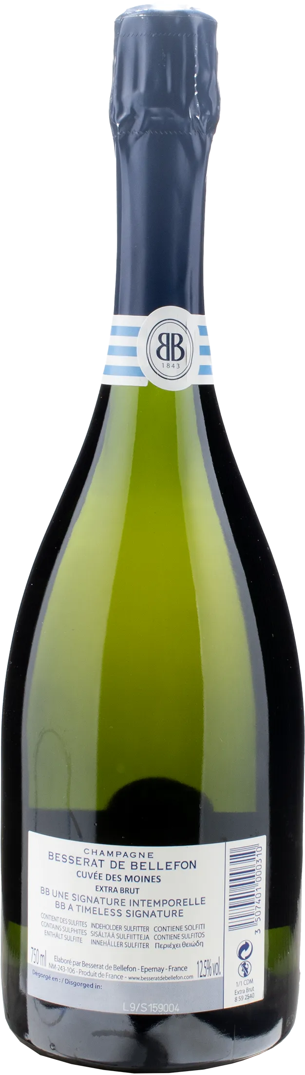 Besserat de Bellefon Champagne Cuvée de Moines Extra Brut