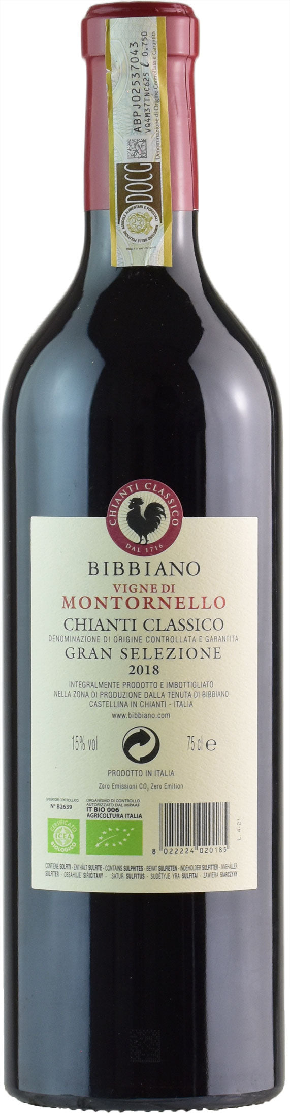 Bibbiano Chianti Classico Gran Selezione Montornello 2018