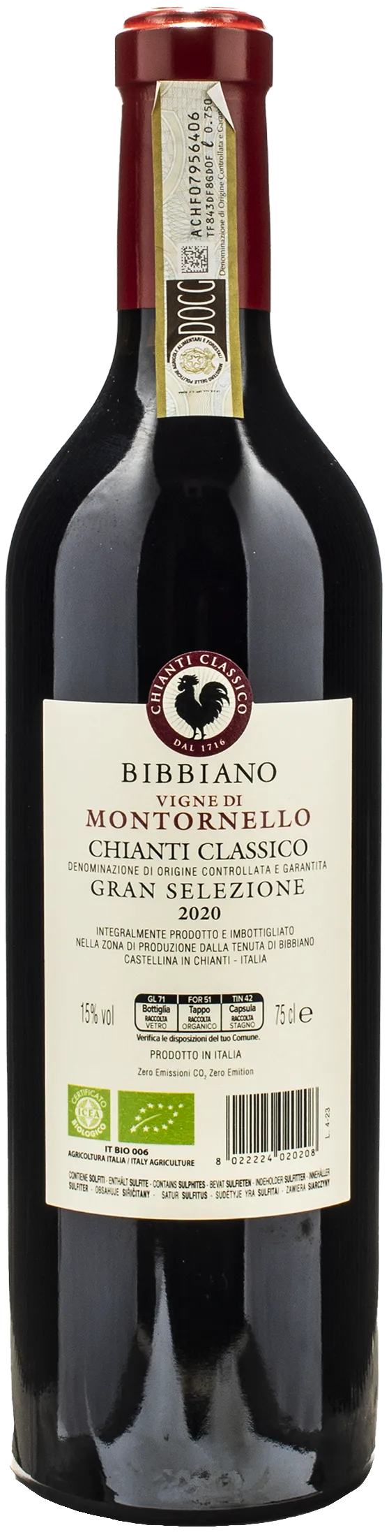 Bibbiano Chianti Classico Gran Selezione Montornello 2020