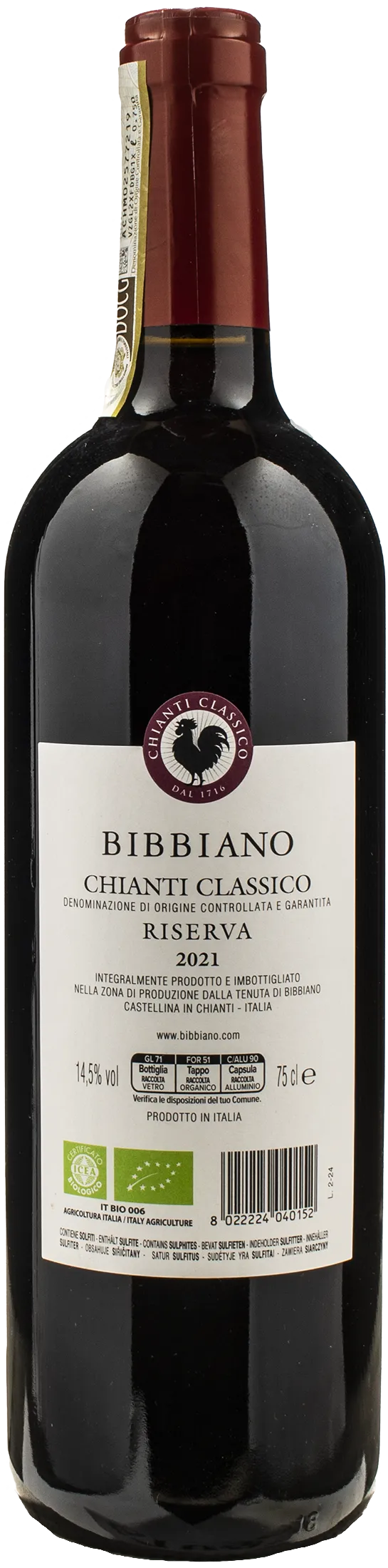 Bibbiano Chianti Classico Riserva 2021