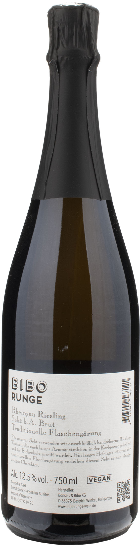 Bibo Runge Rheingau Riesling Sekt b.A. Brut 2014