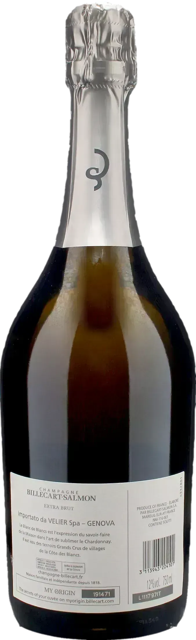 Billecart Salmon Champagne Grand Cru Blanc de Blancs Extra Brut