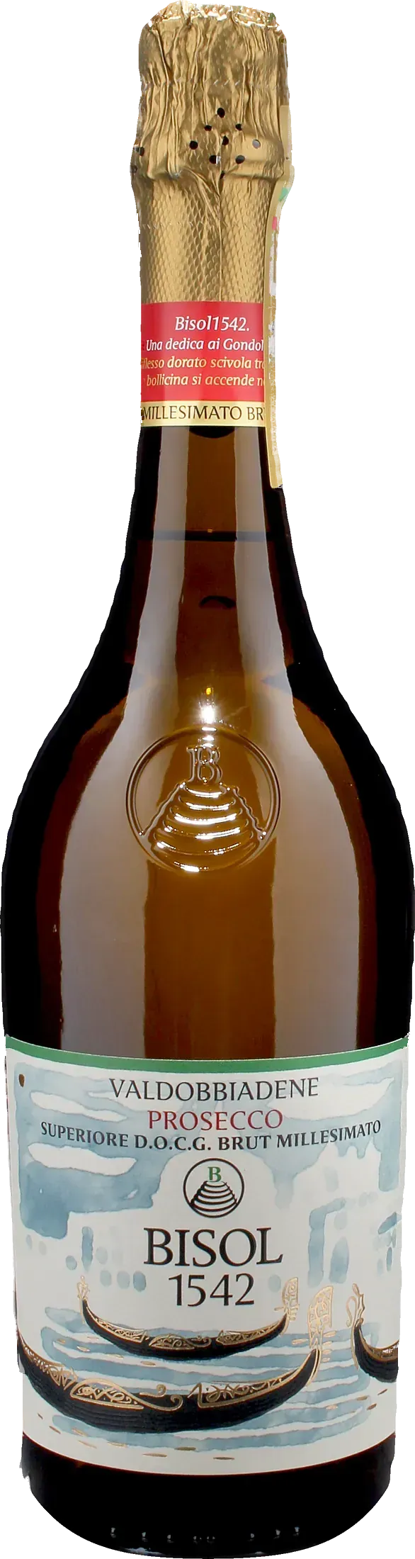 Bisol 1542 Valdobbiadene Prosecco Superiore Brut Millesimato I Gondolieri 2025