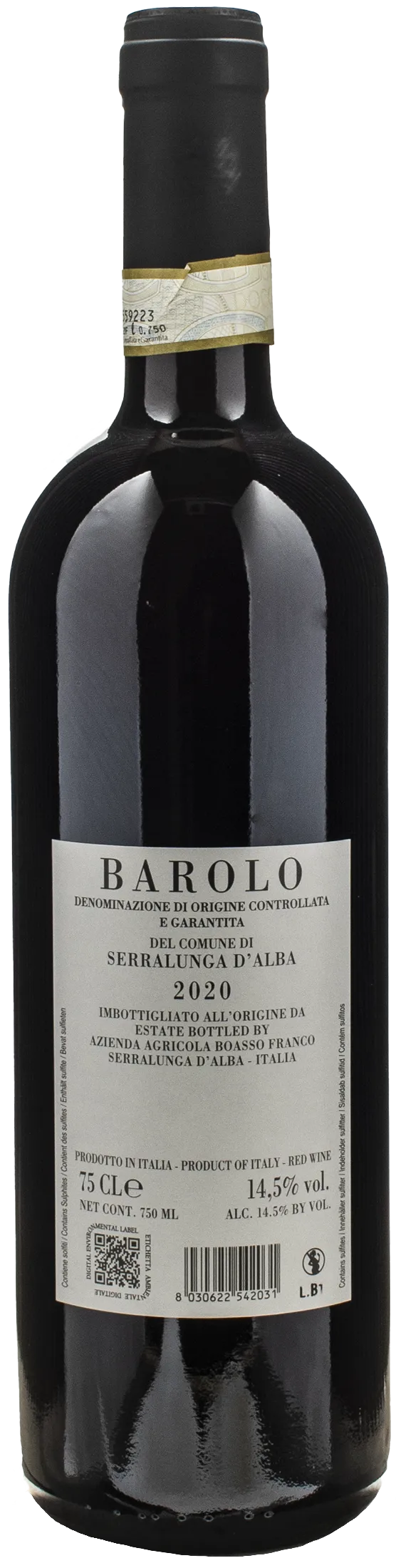Boasso Barolo Comune di Serralunga D' Alba 2020