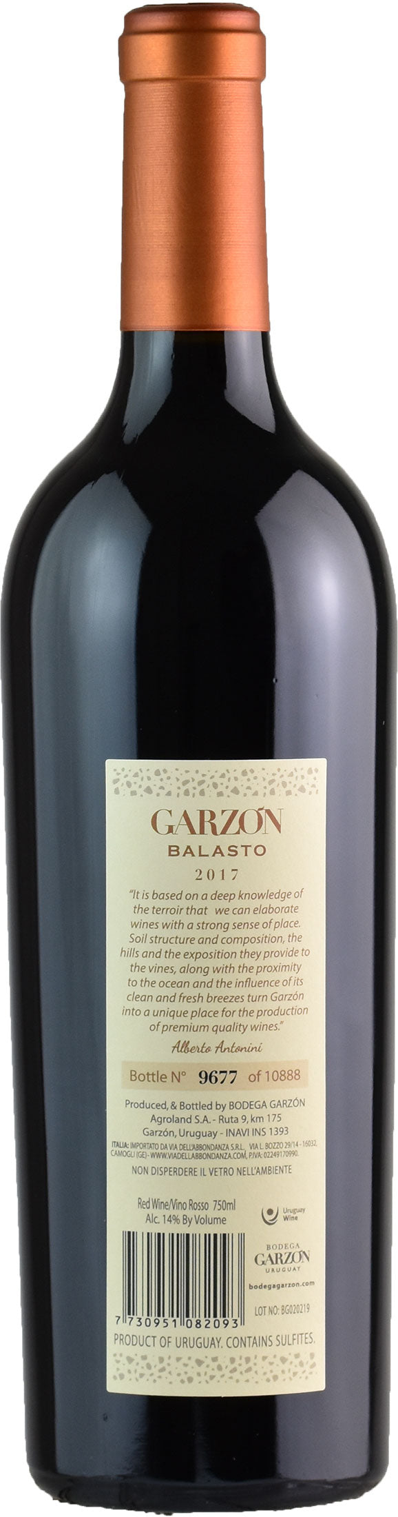 Bodega Garzon Balasto 2017