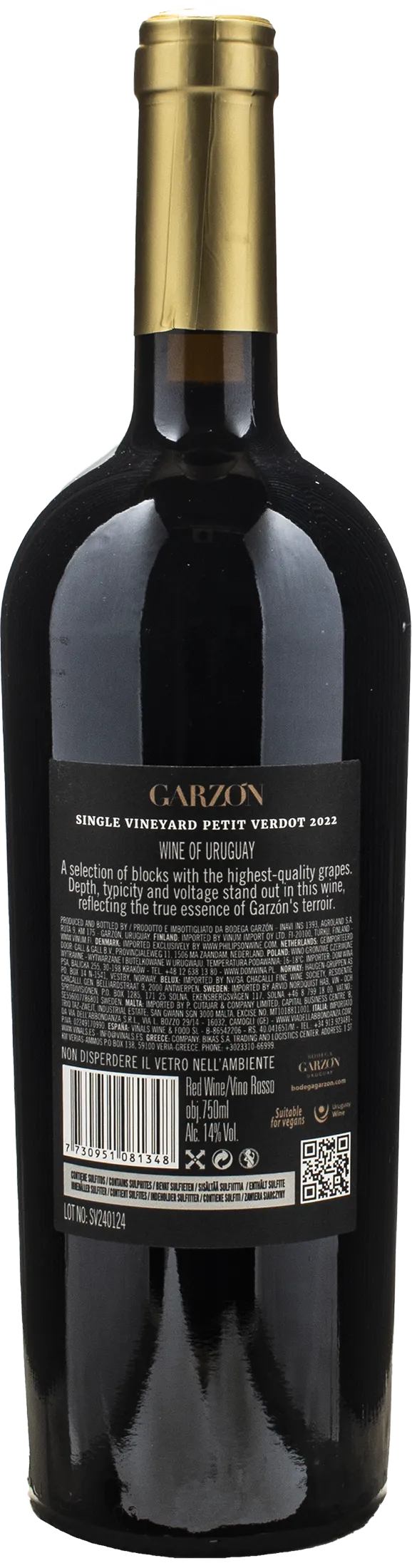 Bodega Garzon Petit Verdot Single Vineyard 2022