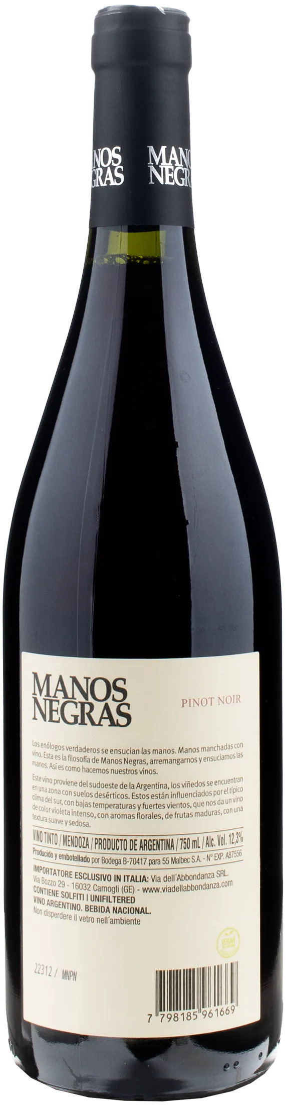 Bodega Manos Negras Pinot Noir 2021