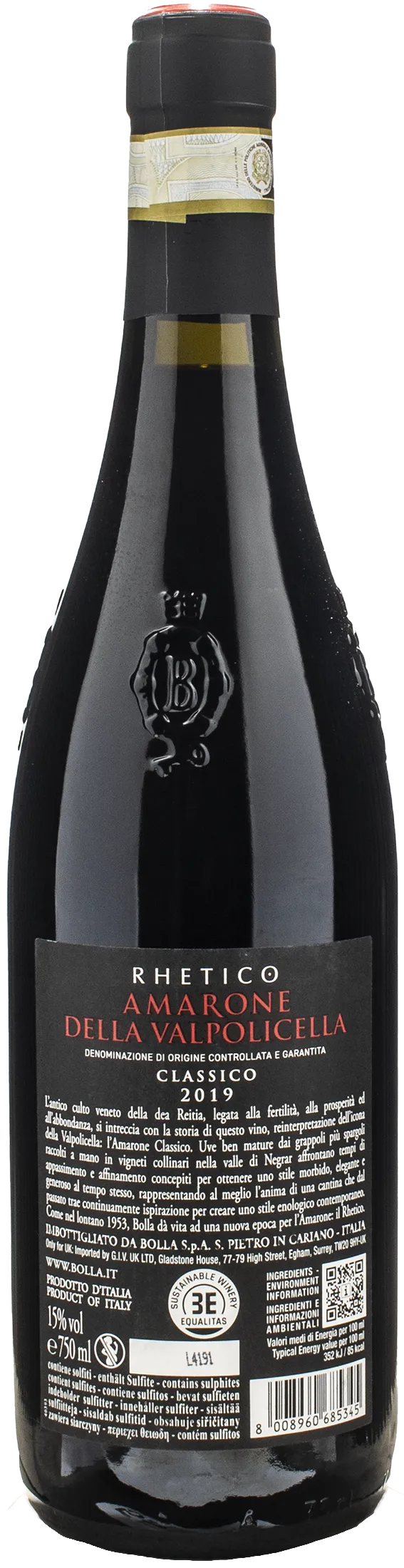 Bolla Amarone della Valpolicella Classico Rhetico 2019