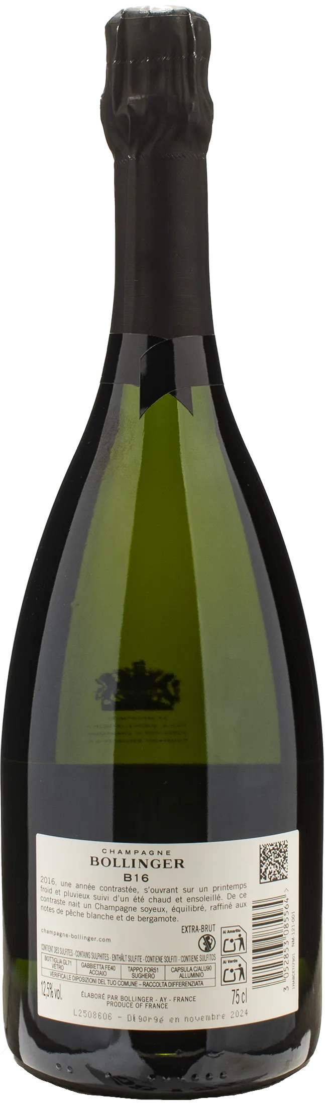 Bollinger Champagne B16 Extra Brut 2016