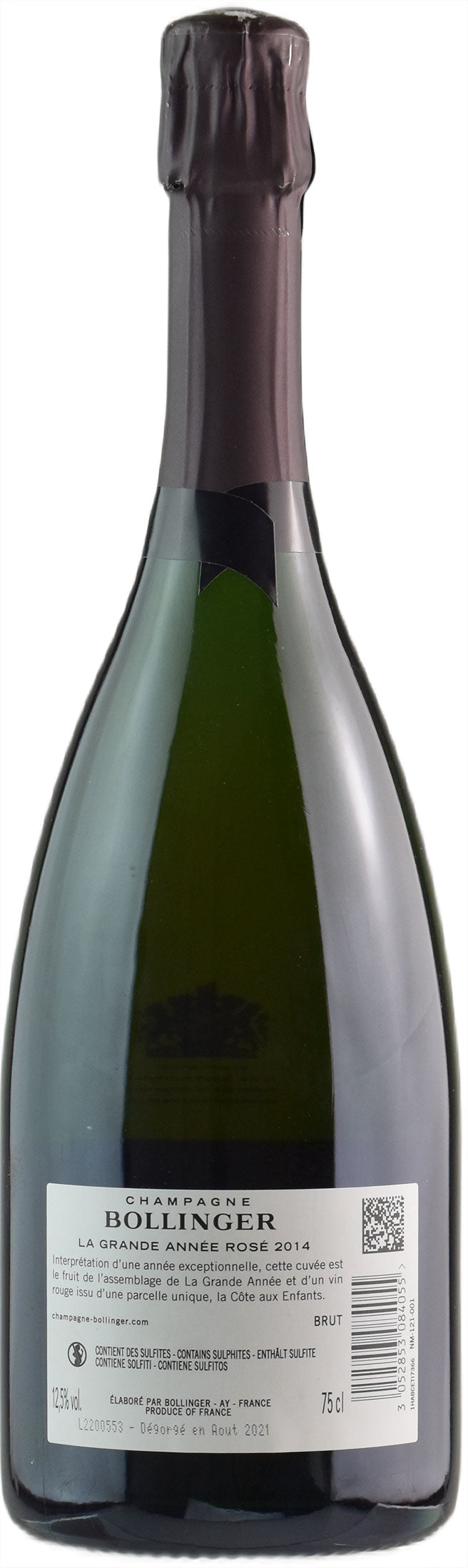 Bollinger Champagne La Grande Anneé Rosé Brut 2014